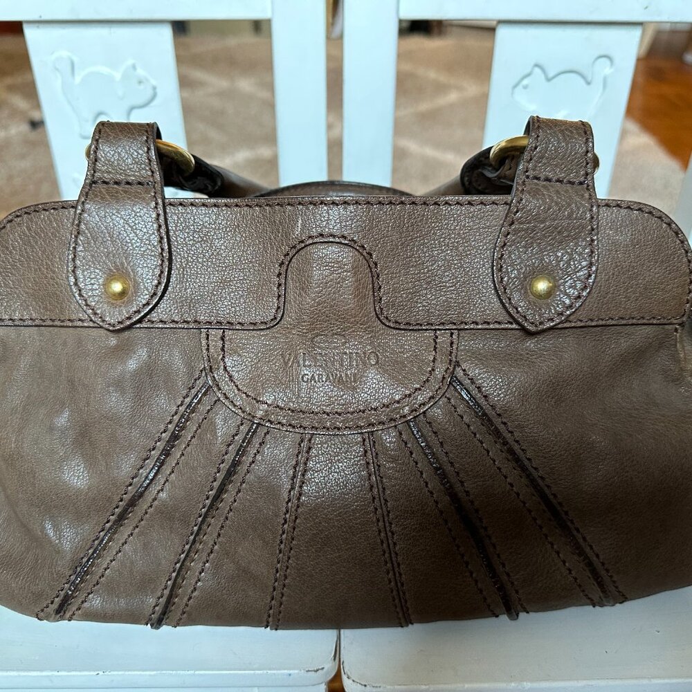 Authentic Valentino Brown Leather Bag
